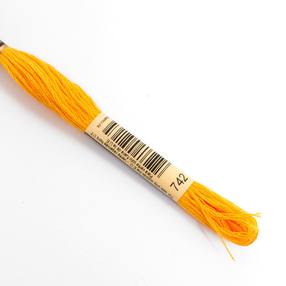 Sewing Supplies, Art & School, DMC, 6 strand, Embroidery floss, 50171, Light Tangerine